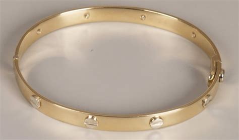 cartier bangle design gold|9ct gold cartier style bangle.